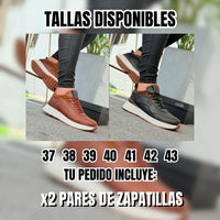 Calidad top👞, precio imperdible:🤩 ¡Aprovecha el 2x1 en zapatillas!