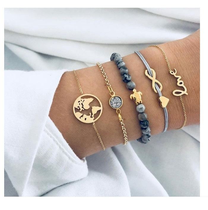 Hermosas pulseras x5 en COMBO 🥰 + envío gratis