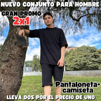 💥Gran promoción 2x1:conjunto camiseta+ pantaloneta OVERSIZE con envío gratis