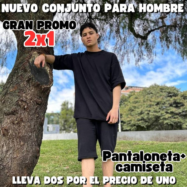 💥Gran promoción 2x1:conjunto camiseta+ pantaloneta OVERSIZE con envío gratis