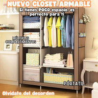 Closet Organizador Armable Y Portátil + Envío Gratis