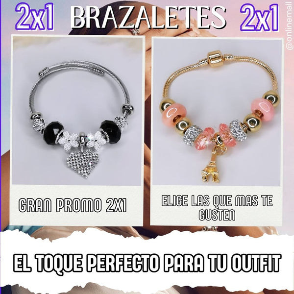 🫳Hermosos brazaletes 2x1 🥰 + envío gratis