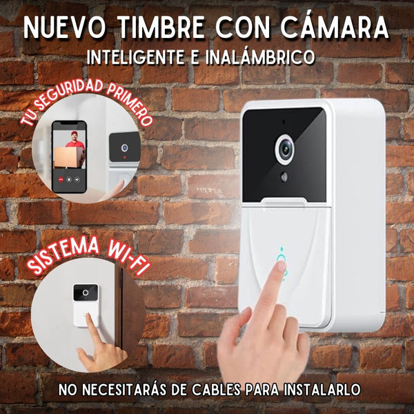 🚨Timbre con cámara HD INTELIGENTE + Envío Gratis