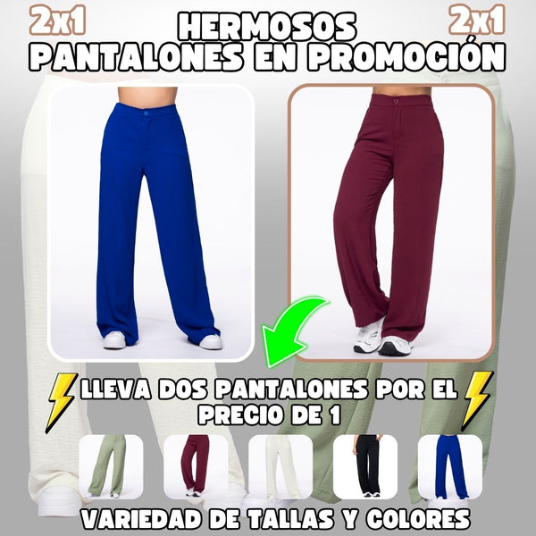 GRAN PROMO 2x1🥰PANTALONES(ELIGE LOS DOS COLORES QUE MAS TE GUSTEN)👖+ Envío Gratis