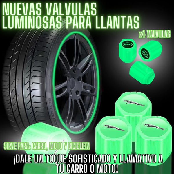 Nuevas Válvulas luminosas✅ para llantas 🛞+ Envío Gratis