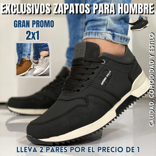 ¡SOLO POR HOY! 2x1🤩Zapatos para caballero👞50% off