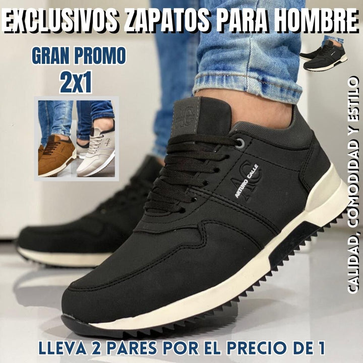 ¡SOLO POR HOY! 2x1🤩Zapatos para caballero👞50% off