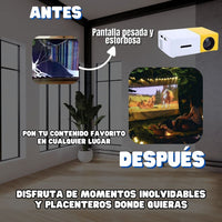 🍿Nuevo mini proyector portátil HD + Envío Gratis