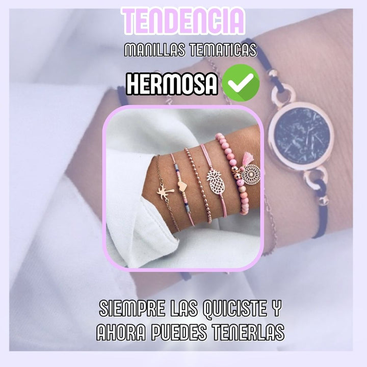 Hermosas pulseras x5 en COMBO 🥰 + envío gratis