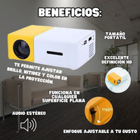 🍿Nuevo mini proyector portátil HD + Envío Gratis