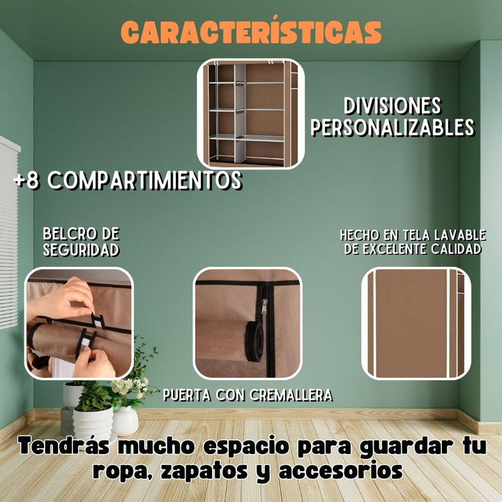 Closet Organizador Armable Y Portátil + Envío Gratis